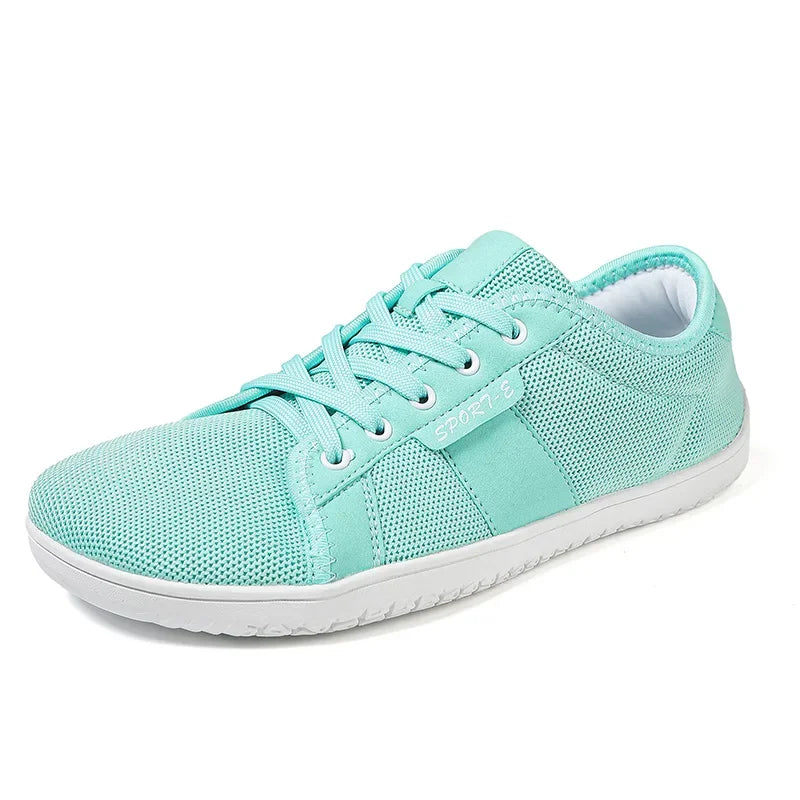 Extra Width Barefoot Shoes Wide Box Toe Shoes Minimalist Nonslip Outdoor Casual Flat Walking Sneakers Zero Drop Breathable Mesh