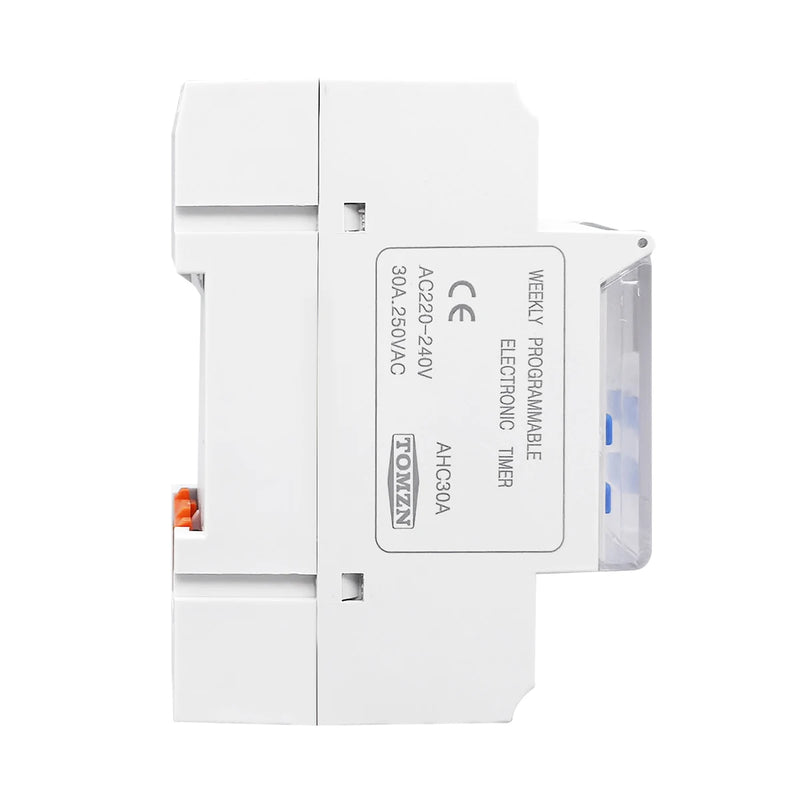 TOMZN AC 220V 230V 12V 24V 48V 16A New Type Din Rail Single Phase Weekly 7 Days Programmable Digital TIME SWITCH Relay Timer