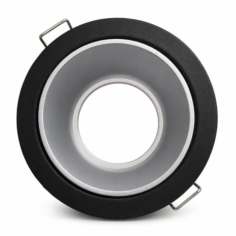 JOYINLED 1/4PCS Aluminum Round Downlight Frame GU10 MR16 Recessed Spotlight Ceiling Light Trim Black Gold Silver Lamp Housing