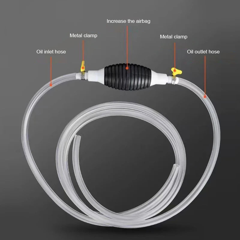 SEAMETAL Handy Manual Gas Oil Pump Car Fuel Pump Hand Straw Pump Durable for Liquid Gasoline Tuning Fuel Gasoline Diesel Pump