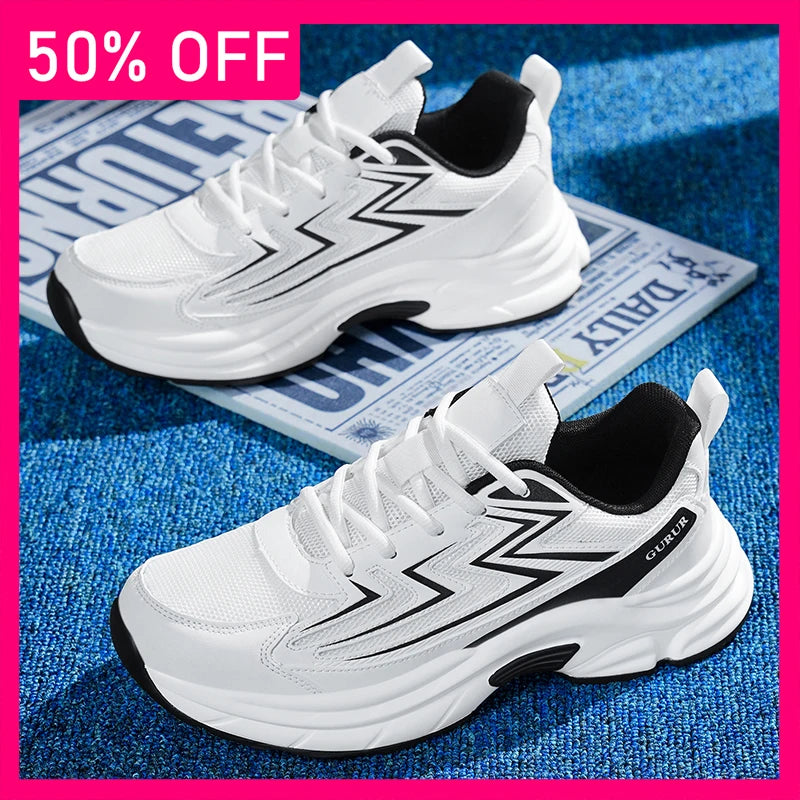 Men Sports Shoes Summer Casual Running Anti Slip Wear-resistant Training Shoes 2026 New Light Breathable Outdoor Tennis Shoes