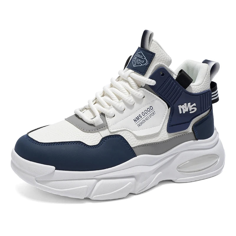 Men's Thick sole casual sneakers four season breathable light soft-sole non-slip fashion outdoor running shoes speed sports shoe
