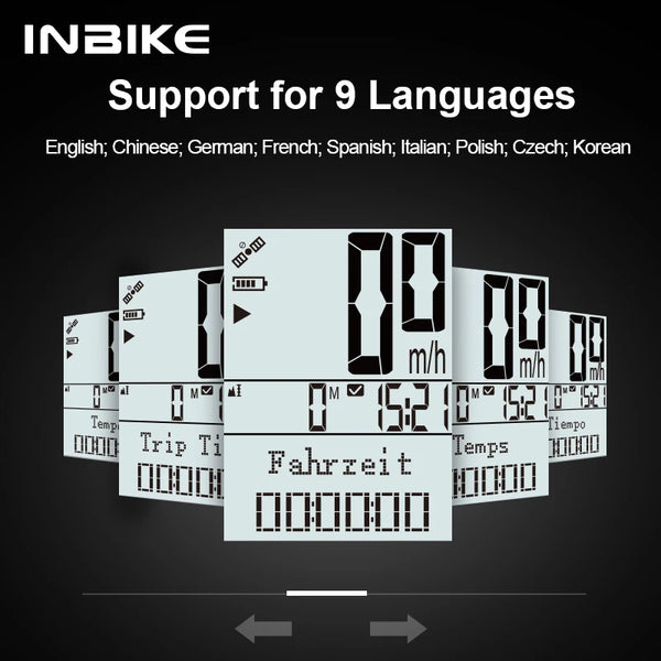 INBIKE Bike Computer GPS Speedometer Odometer Wireless Cycling Computer for Road Mountain Bikes Speed Smart Bicycle Accessories