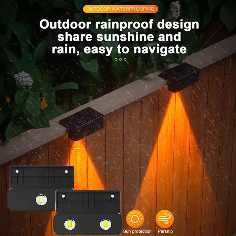 1-8 Pcs Solar Wall Lamp Outdoor IP65 Waterproof Porch Light Solar Powered Lights for Garden Yard Balcony Decor Outside Sunlights