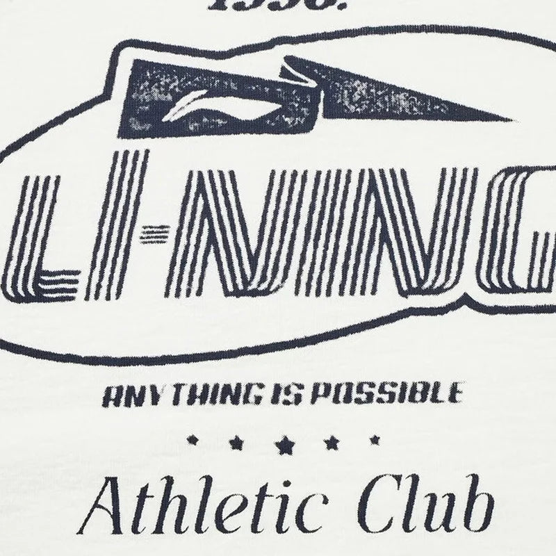 អាវយឺតបុរស Li-Ning រចនាបថកីឡា LN COOL កមូលមានផាសុកភាព អក្សរ LiNing អាវយឺតដៃខ្លីទាន់សម័យ AHSW799