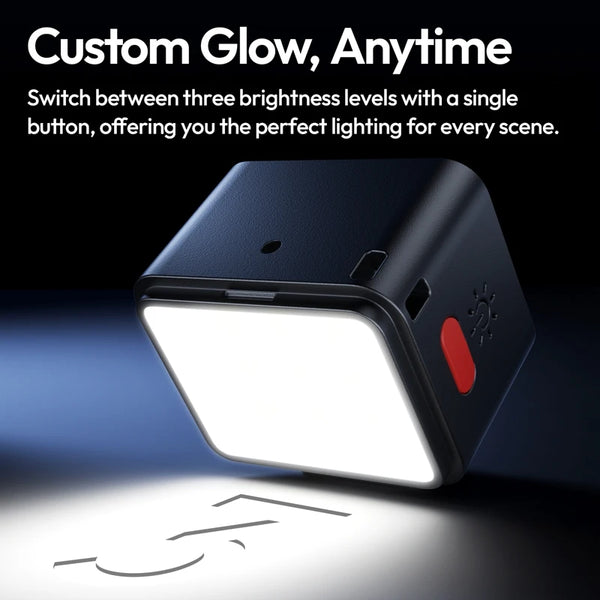 ភ្លើងវីដេអូ Ulanzi DG01 Mini Cube Light 5600K សម្រាប់កាមេរ៉ា Canon Sony Nikon DSLR Tripod ជាមួយ Cold Shoe Magnet Mount សម្រាប់ Vlog Live