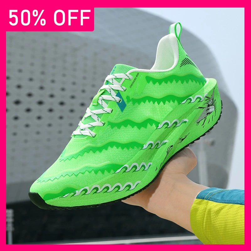 Unisex Sports Shoes Breathable Mesh Comfort Outdoor Running Anti Slip Shock-absorbing Soft Sole New Professional Training Shoes