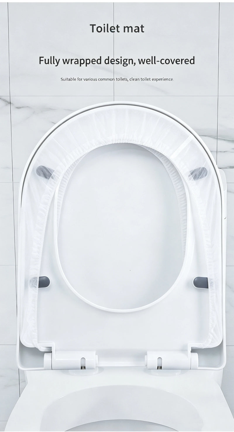 Disposable Toilet Cover, Independent Packaging, Thick Non-Woven Fabric, Portable, Disposable Travel Toilet Seat, Hotel Specific