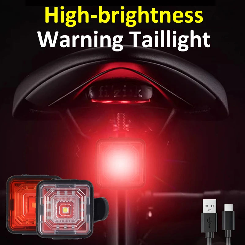Bicycle Light Super Bright Headlight & Tail Light  7Modes USB Rechargeable Bike Accessories Flashlight for Mountain Night Riding