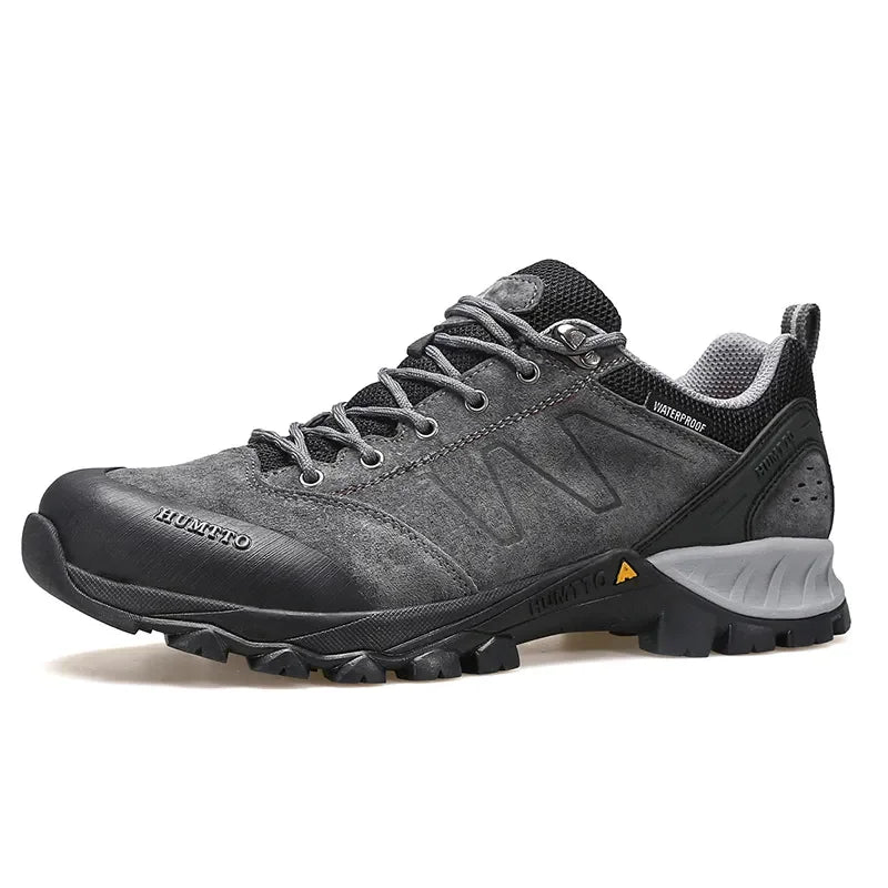 HUMTTO Trekking Boots for Men Breathable Camping Men's Sports Shoes Winter Hiking Shoes Outdoor Leather Designer Sneakers Man