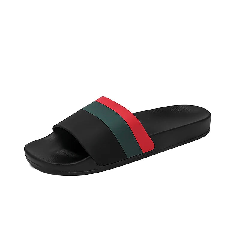 Men's fashion slip on slippers summer new soft-sole anti-slip comfort breathable lightweight casual slippers outdoor beach shoes