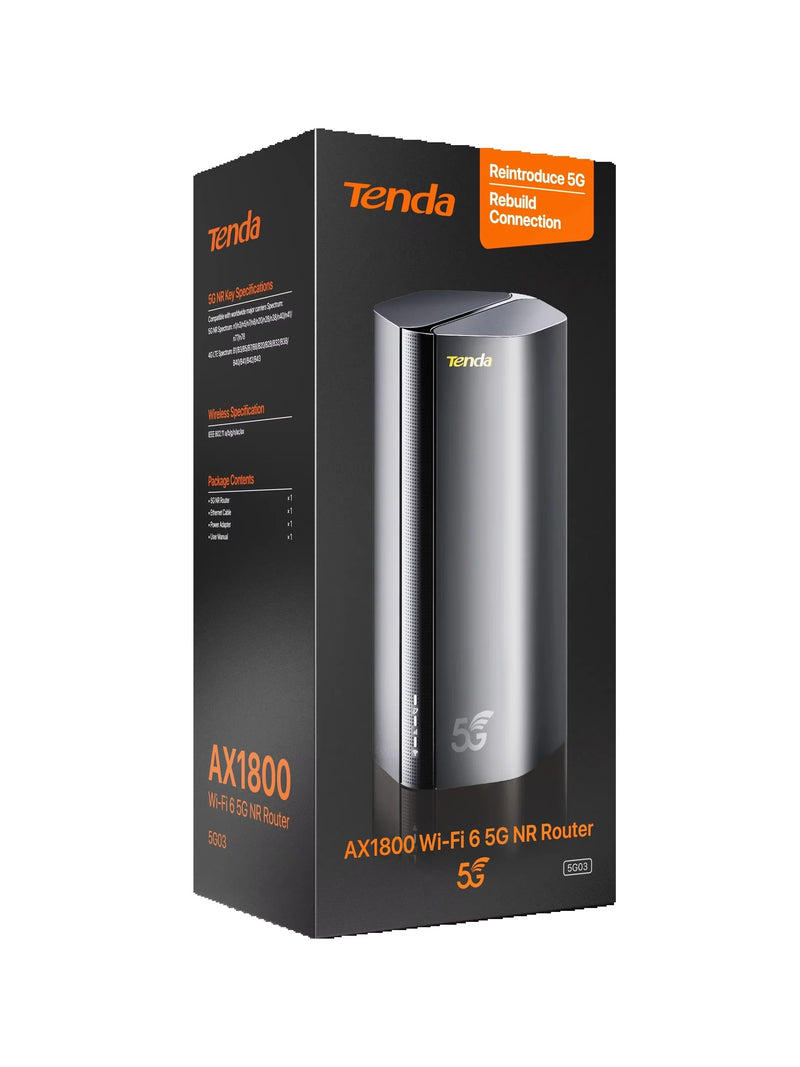 រ៉ោតទ័រស៊ីម Tenda 5G AX1500 AX1800 Wi-Fi 6 ម៉ូដឹម CPE ឥតខ្សែ ចំណុចក្តៅវ៉ាយហ្វាយ 5G/4G/3G ពហុរបៀប 2.4Ghz 5Ghz រ៉ោតទ័រ Mesh 5g WiFi