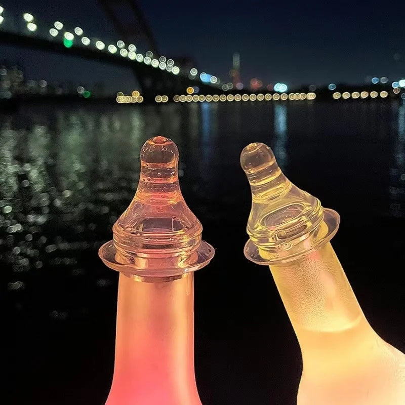Adult drinking pacifier Wheat juice pacifier, set wine bottle drinking props