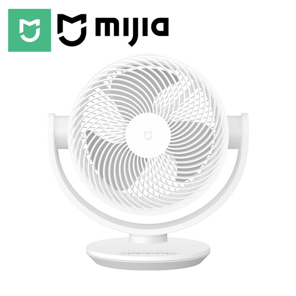 MIJIA DC Inverter Desktop Circulating Fan For Bedroom, Home and Office, 120°+100° Oscillating Fans, 4 Speed Settings, CN Version