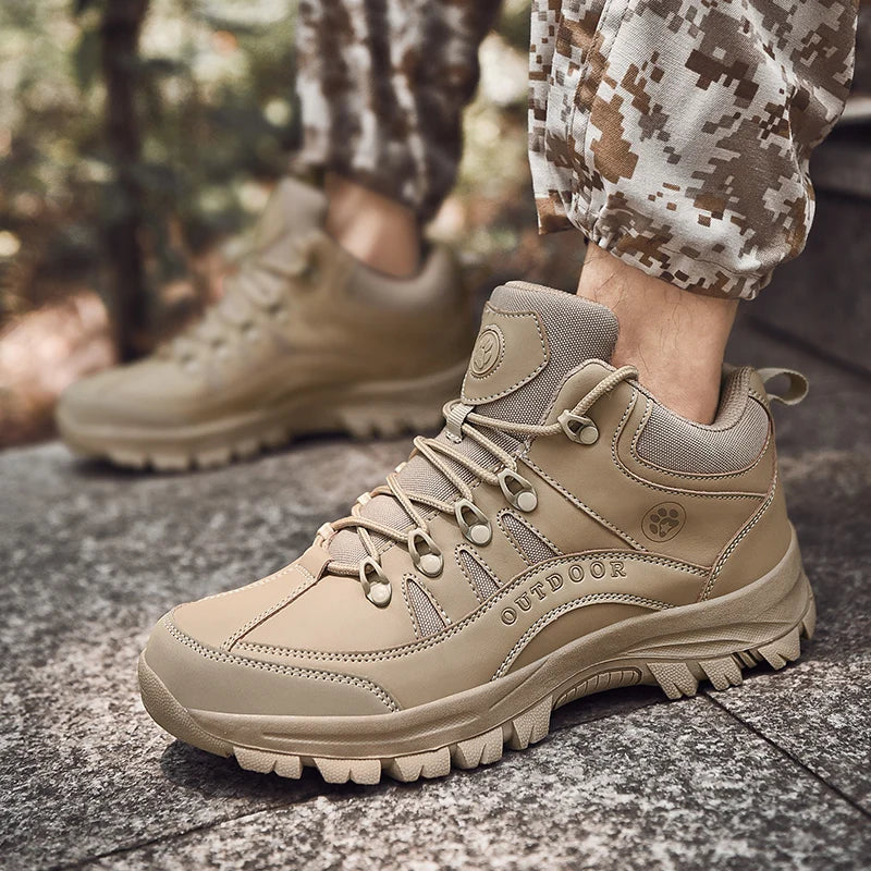 Men's Combat Boots Four seasons Breathable Light Casual Hiking Walking boots Outdoor Jungle Anti-slip Battlefield Training Boots