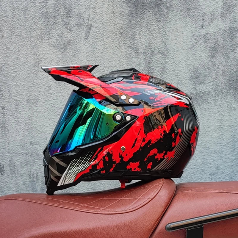 Off road motorcycle helmet, forest speed drop DH helmet, full coverage road rally helmet, suitable for all seasons