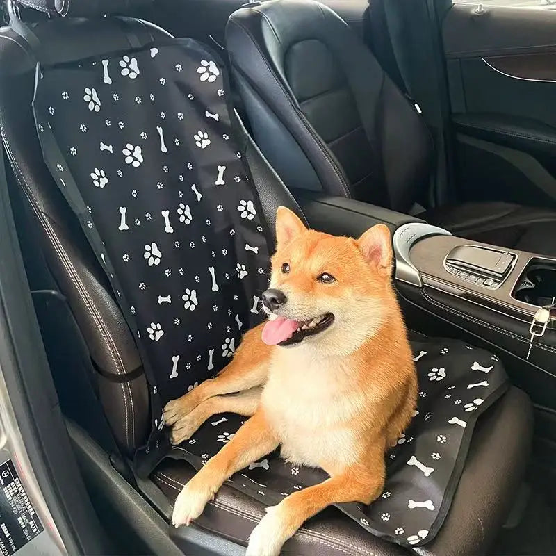 Waterproof Oxford Cloth Pet Car Seat Pad - Urine Resistant Dog And Cat Passenger Seat Cover for Outdoor Travel