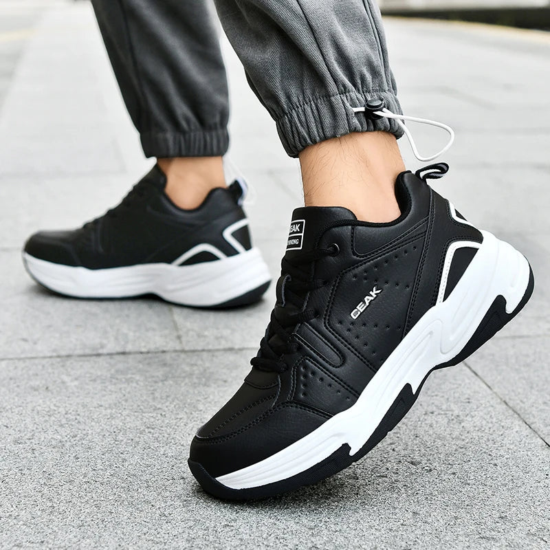 Men's Plus Size Light Casual Sneakers Four Seasons New Soft Sole Non-Slip Outdoor Breathable Running Shoes Students Sports Shoes