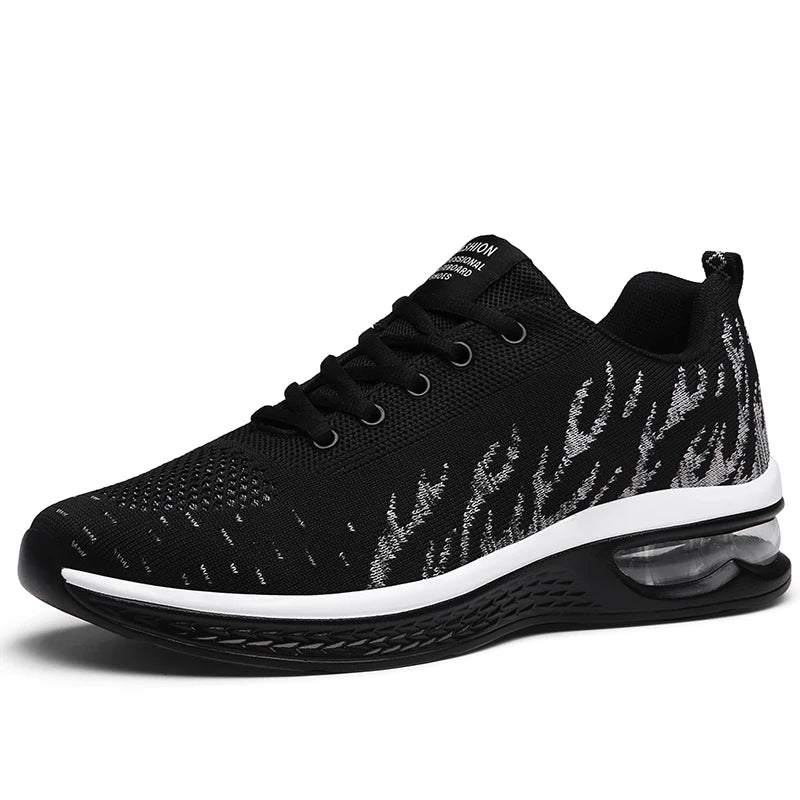 Mens Sports Shoes 2025 New Breathe Mesh Lace Up Casual Walking Shoes Anti Slip Lightweight Fitness Training Running Shoes Man