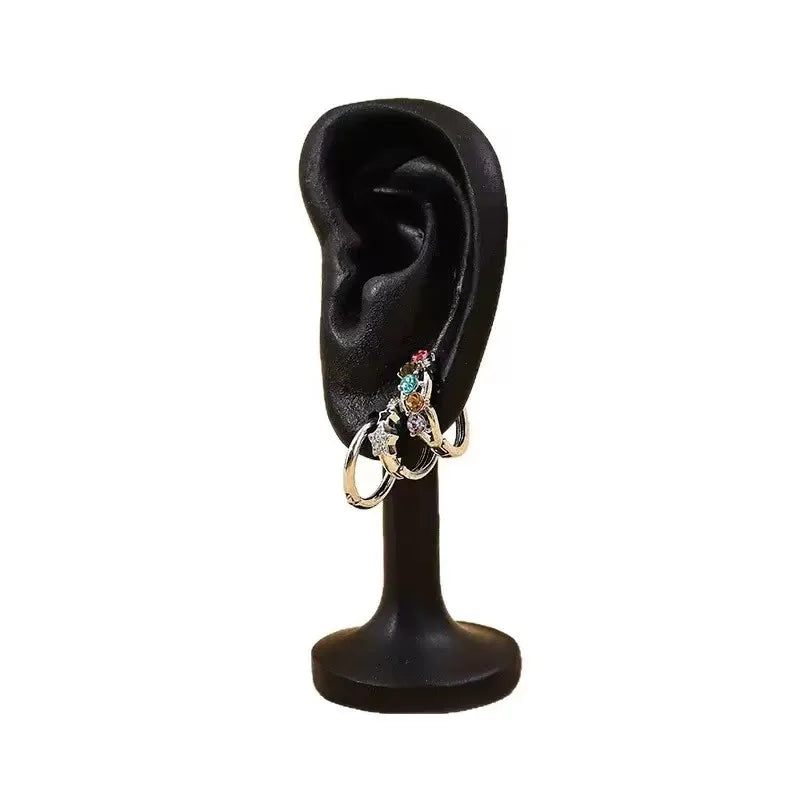 Simulation Ear Earring Display Stand, Jewelry Store Live broadcast Stand, Earring and Ear Stud Model Display Prop