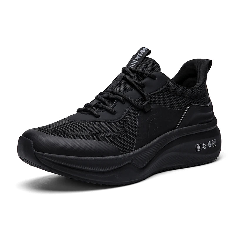 Mens Running Shoes 2026 New Breathe Cushioning Soft Bottom Anti Slip Round Outdoor Fitness Training Sneakers for Men