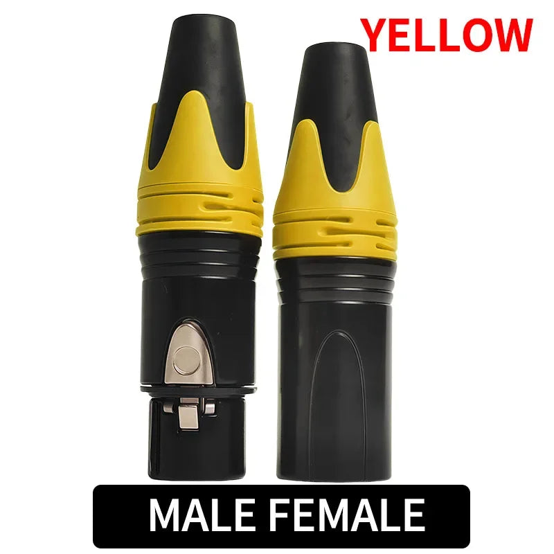 4/10/20pcs 3-Pin XLR Male to Female Adapter Connector for Microphone Audio Amplifier Plug Converter