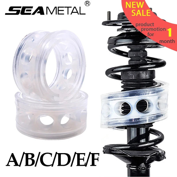 2pcs Car Shock Absorber Spring Bumper Power Auto-buffers A/B/C/D/E/F Type Springs Bumpers Cushion Urethane For Cars Goods Buffer
