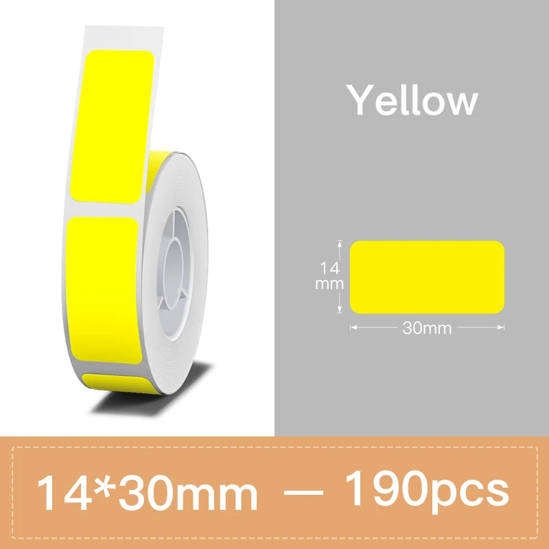 Niimbot N1/B18 PET Label Paper 2 Rolls Scratch-Resistant Tapes Carbon Ribbon Sticker Keep 8-10 Years For Portable Label Printer