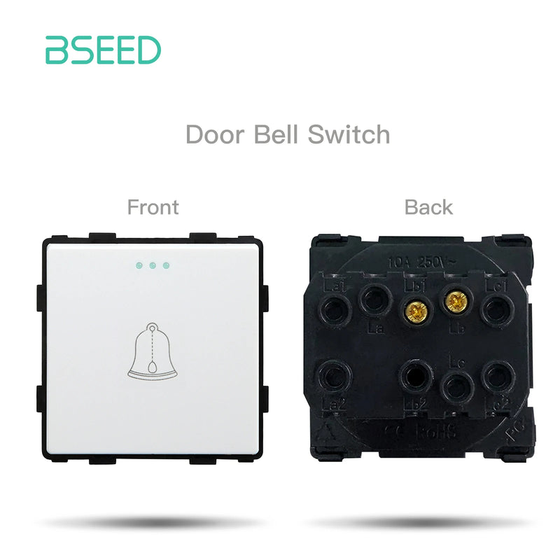 BSEED Wall Power Outlets Plastic Panel Parts White USB CAT5 Internet TV ST Function With Wall Socket EU Standard DIY Combination