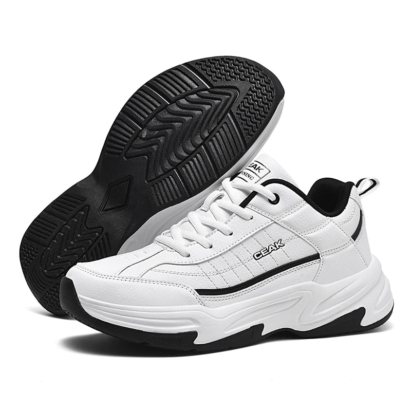 Men's Plus-Size Casual Sneakers Four Season New Breathable Soft-Sole Non-Slip Comfort Outdoor Running Shoes Student Sports Shoes