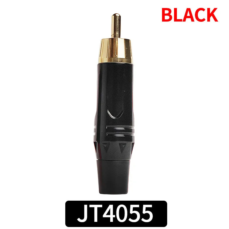 ឧបករណ៍ភ្ជាប់ RCA ប្រុសស្រោបមាស 10 ដុំ - ឌុយ Jack អូឌីយ៉ូភាពស្មោះត្រង់ខ្ពស់សម្រាប់ខ្សែឧបករណ៍បំពងសម្លេង DIY ឧបករណ៍ពង្រីកសំឡេង និងខ្សែភ្លើងប្រព័ន្ធ Hi-Fi