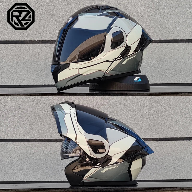 2025 High Quality Motorcycle Helmet Modular Flip Helmet Casco para Motos Dual Lens Full Helmet Casco para Motos DOT Approval