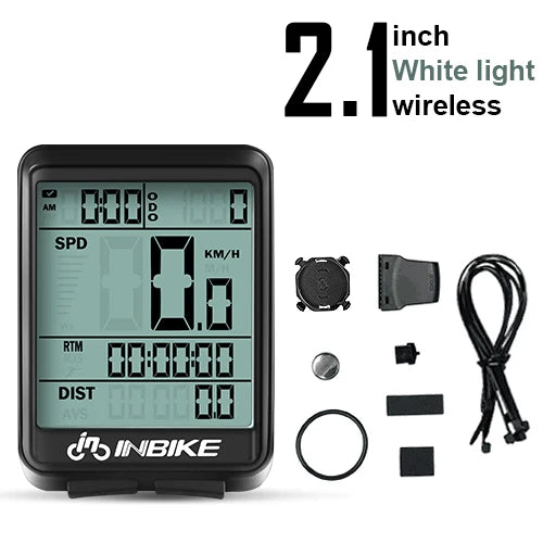 INBIKE Bicycle Computer Speedometer Wireless Wired Waterproof Road Bike MTB Cycling Odometers Watch LED Digital Bike Accessories