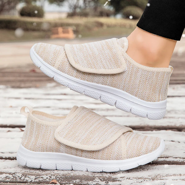 Winter Wide Foot Shoes Women Warm Wide Toes Cotton Shoes Woman Hallux Valgus Diabetes Shoes Plush Comfortable