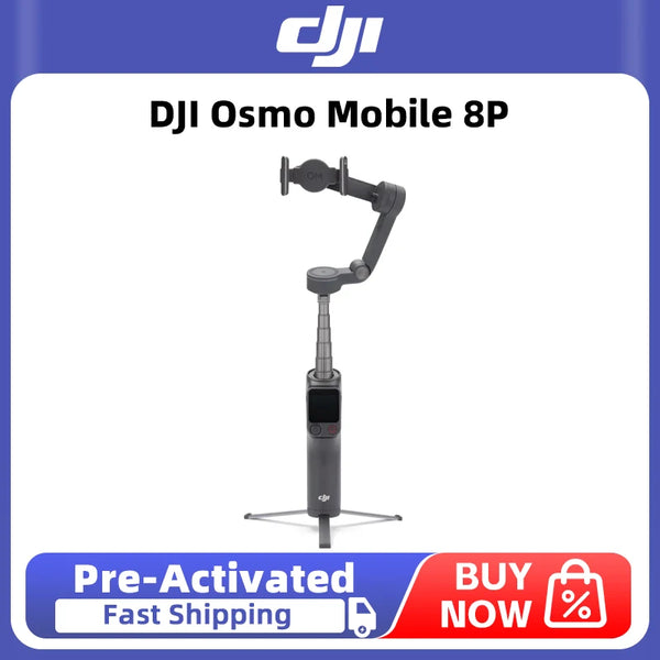 DJI Osmo Mobile 8P Pro Framing and Tracking Phone Gimbal Direct Phone Connection for Native Tracking 10-Hour Battery Life