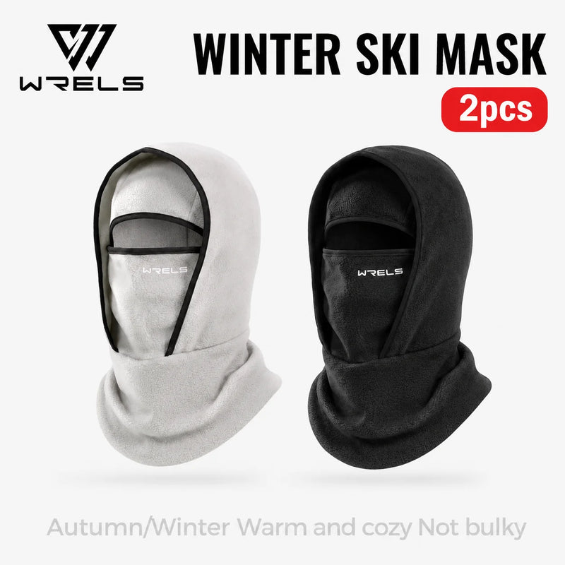 WRELS Balaclava Ski Mask Thermal Anti Cold Cycling Full Face Mask Thick Warm Motorcycle Helmet Liner Men Women Outdoor Sport Cap