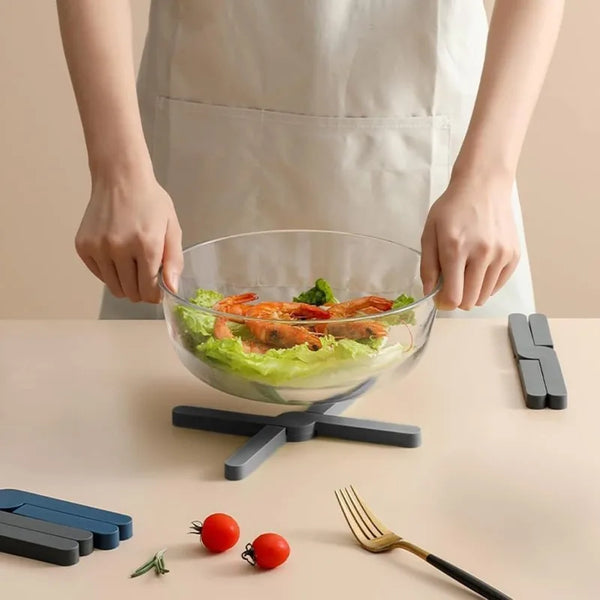 2pcs Foldable Heat-Resistant Mats, Suitable for Hot Pots And Frying Pans, High-Temperature Resistant, And Silicone Pot Mats