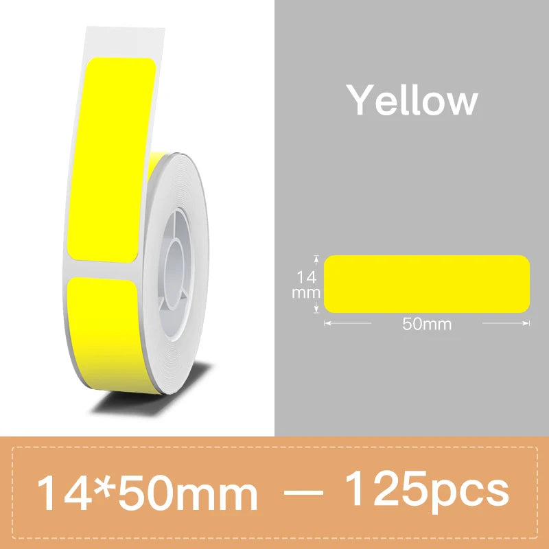 Niimbot N1/B18 PET Label Paper 2 Rolls Scratch-Resistant Tapes Carbon Ribbon Sticker Keep 8-10 Years For Portable Label Printer