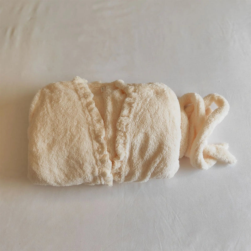 Winter Sleeping Pajamas Coral Fleece Warm Sleepwear Robe Loose Flannel Thicken Home Wear Bathrobes For Women Nightwear Clothes