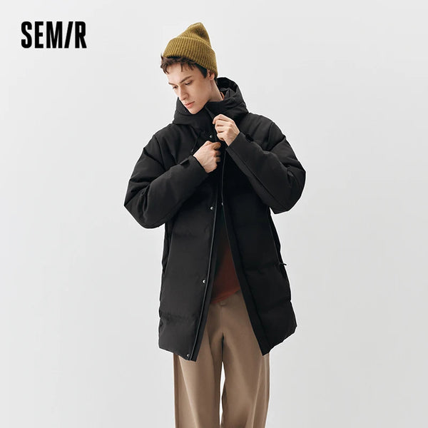 អាវក្រៅ Semir សម្រាប់បុរស ការពារទឹកជ្រាប ឆ្នាំ២០២៦ សម្លៀកបំពាក់ប្រចាំថ្ងៃរដូវរងាថ្មី រចនាប័ទ្មទីក្រុង ធម្មតា អាកាសធាតុត្រជាក់ ស្លៀកពាក់ជាស្រទាប់ៗជារៀងរាល់ថ្ងៃ