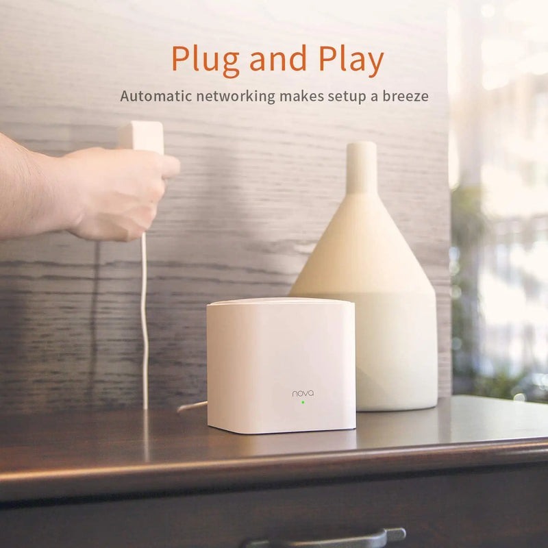 រ៉ោតទ័រវ៉ាយហ្វាយ Tenda Mesh AC1200 2.4&5Ghz MW5G 1200mbps រ៉ោតទ័រ Nova Mesh រហូតដល់ 6000 ហ្វីតការ៉េ រ៉ោតទ័រ Tenda ជំនាន់សកល Gigabit Mesh