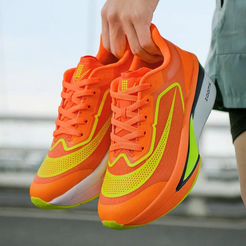 Mens Running Shoes 2025 New Multi Color Lightweight Cushioned Marathon Racing Breathable Mesh Fitness Running Shoes Men Women