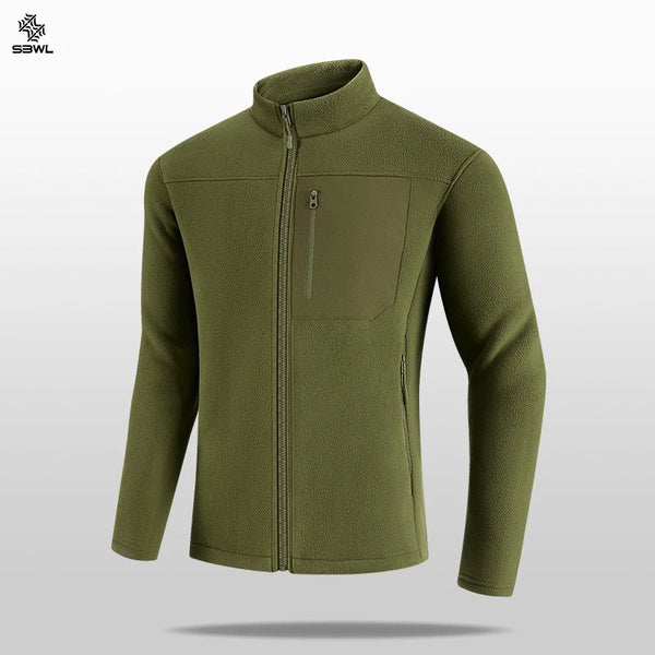SBWL Autumn/Winter Outdoor Sports with Warm and Fluffy Long Sleeve Small Stand Collar Long Sleeve T-Shirt Fashion Skiing Casual