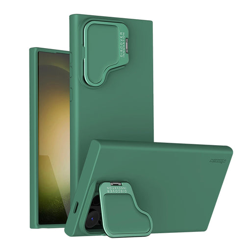 NILLKIN Magsafe Camshield Silky Prop Case For Samsung S24 Ultra With Kickstand Anti-Drop All-Inclusive For Samsung S24Ultra Case green For Samsung S24Ultra