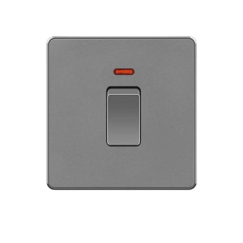 Grey UK USB Plug type c 18W Fast Charging Wall Socket, Universal 3.1A USB C socket, Water heater electrical light switch panel