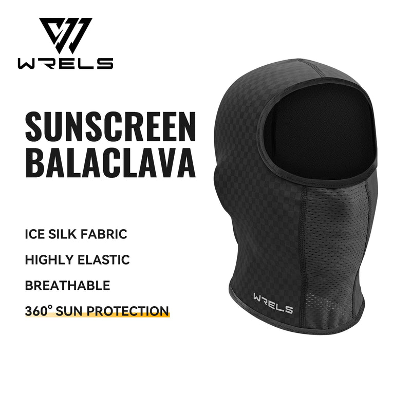 WRELS Cycling Face Mask Breathable Neck Hood Windproof Anti-UV Sun Protection Outdoor Fishing Men Women Balaclava Head Cover