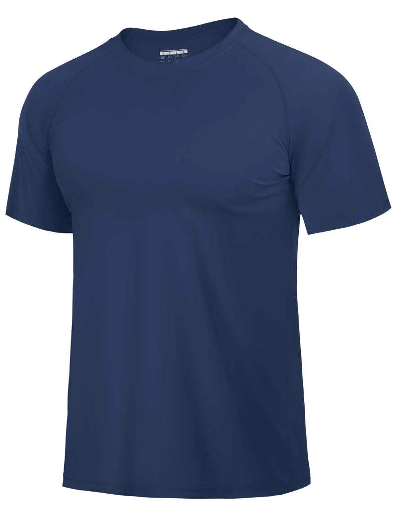 TACVASEN UPF 80+ Sun Protection T-shirts Men's Quick Dry Short Sleeve Athlectic T Shirts Hiking Running Swim T-shirts Tee Tops