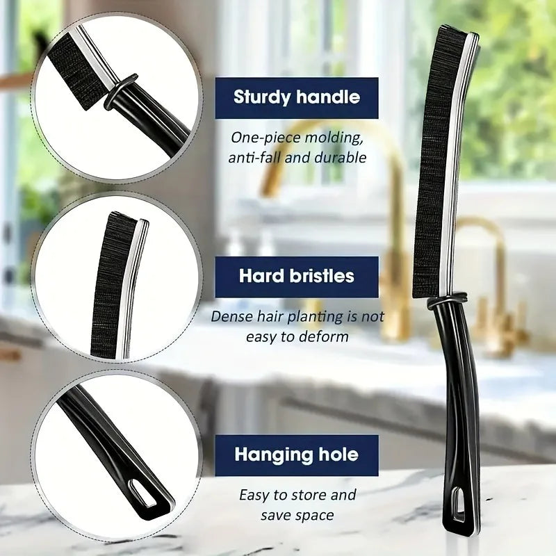 3/5Pcs  Crevice Cleaning Brush Set for Grout Gap Car Corners Window Groove Kitchen Tile Seam - Household Cleaning Tools