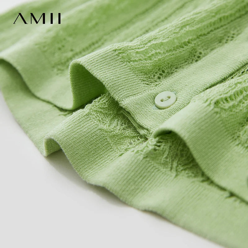 អាវក្រៅ AMII សាមញ្ញ ផាសុកភាព មានខ្យល់ចេញចូលបាន អាវក្រៅប៉ាក់រាងអក្សរ O សម្រាប់នារី រដូវក្តៅ ឆ្នាំ២០២៥ ធ្វើពីក្រណាត់ទេសឯកសាមញ្ញ សម្រាប់ការិយាល័យ 12552079