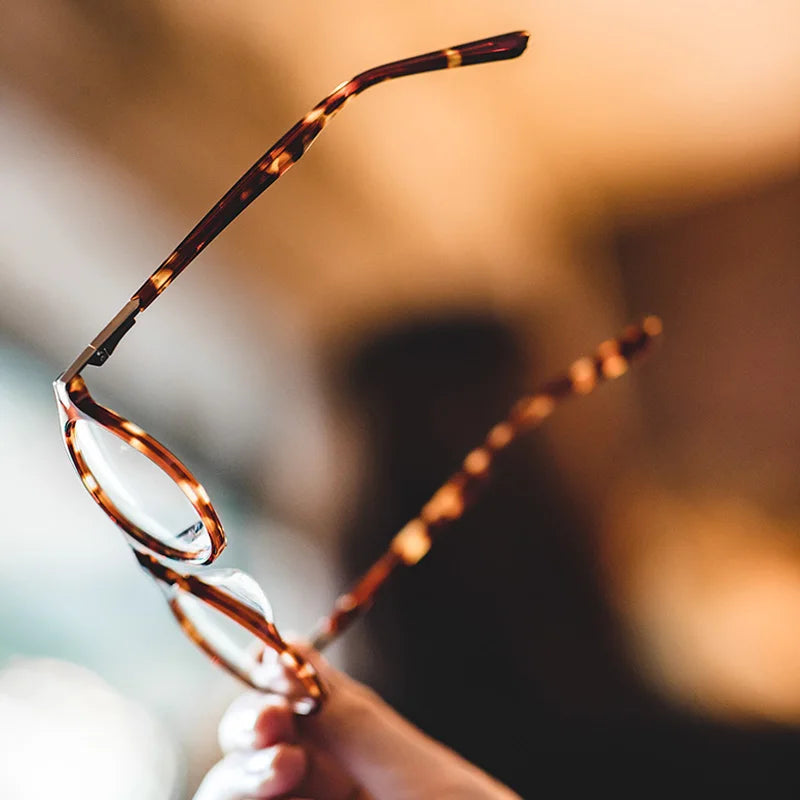 ស៊ុមវ៉ែនតា Maden Tortoiseshell Ultralight ស្តើង គុណភាពខ្ពស់ រាងមូល Retro វ៉ែនតា Unisex ទាន់សម័យ គ្រឿងបន្ថែមវ៉ែនតាសម្រាប់សុភាពបុរស